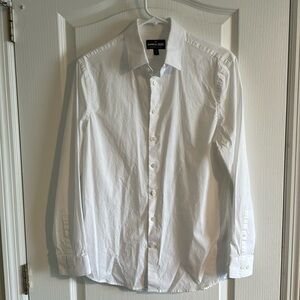 Men’s small White Express 1MX slim fit button down dress shirt